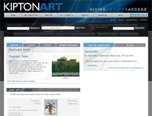 Tablet Screenshot of kiptonart.com